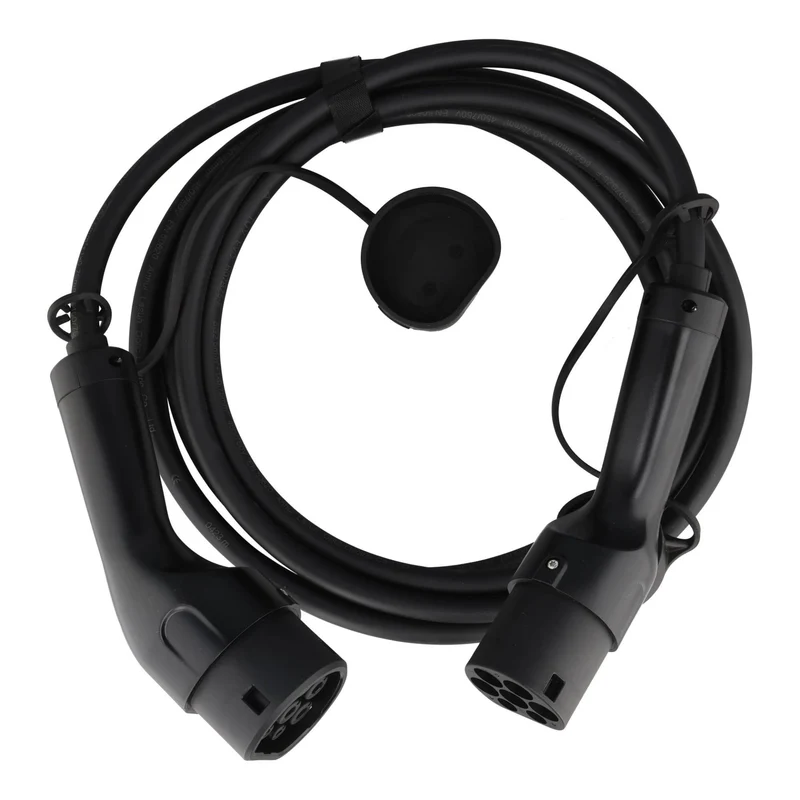 AccuCell 11KW Ladekabel für e-Auto - Elektroauto, 5 Meter, Anschlussart Typ 2 EU Norm 62196 EV