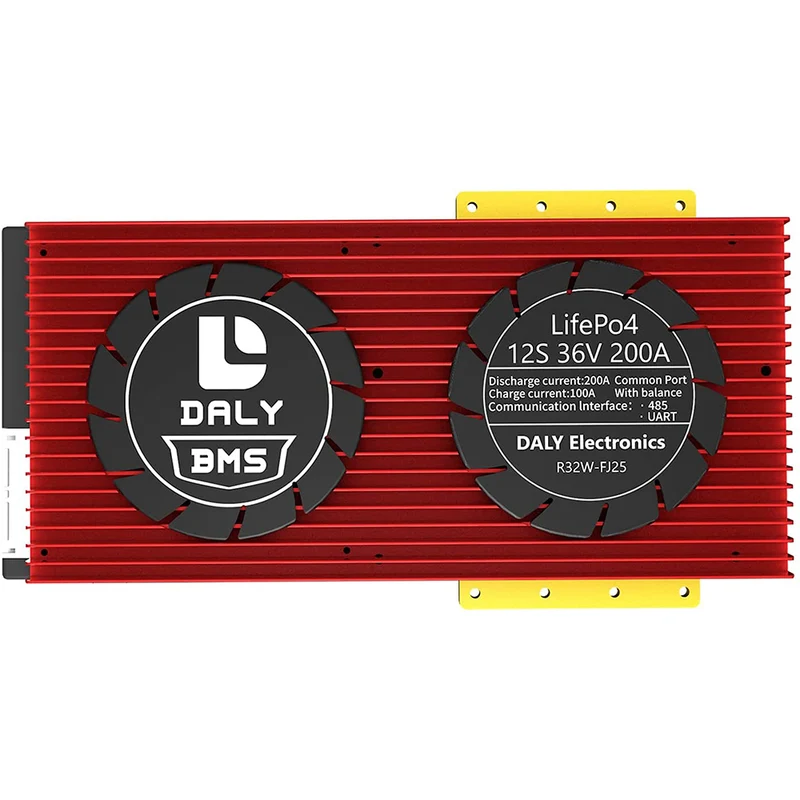 Daly smart bms Lifepo 12S 36V 200A bluetooth BMS board 32130221