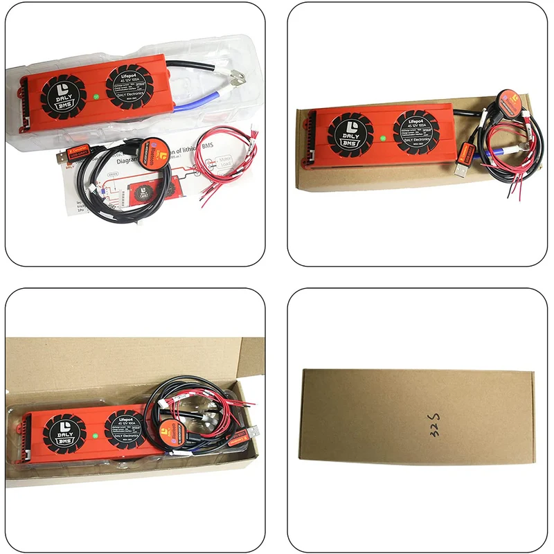 Daly smart bms Li-ion 14S 48V 100A FAN bluetooth BMS board 33 65 184