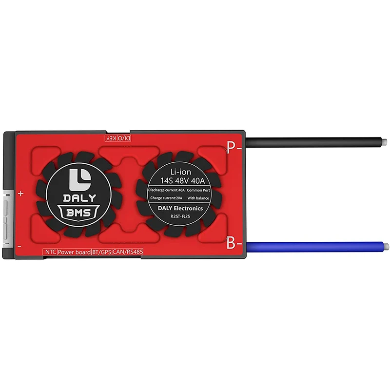 Daly smart bms Li-ion 14S 48V 40A bluetooth BMS board 18 66 128