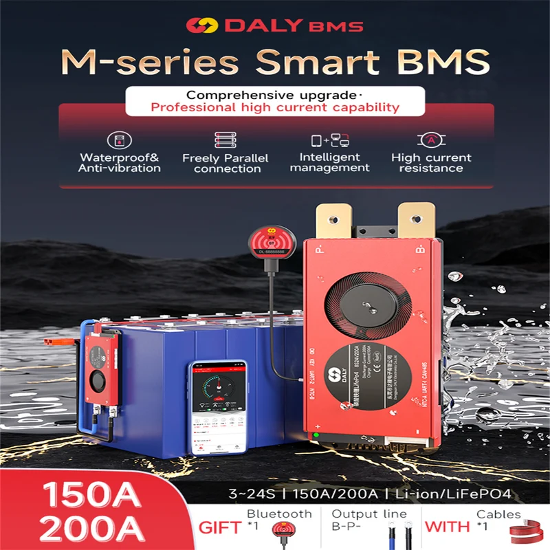 Daly smart bms Lifepo 4S 12V 150A bluetooth BMS board 2095212