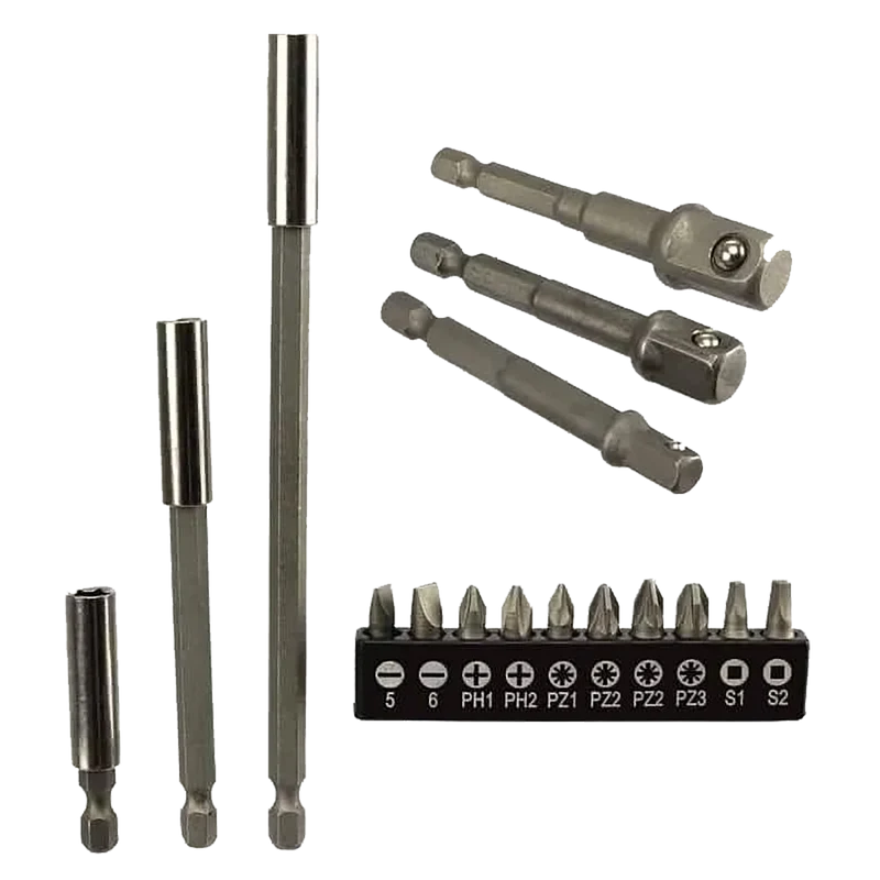 Bit- & Bohrfutter Adapter-Satz - 16-teilig