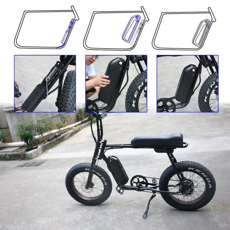 EU Lagerhaus 36V 15Ah Batterie S039-3 lithium-ionen Hailong Ebike mit BMS USB für 750W 1000W Motor Notfall backup Motor