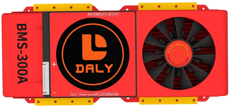 Daly smart bms Li-ion 13S 48V 300A with Fan bluetooth 52 130 257