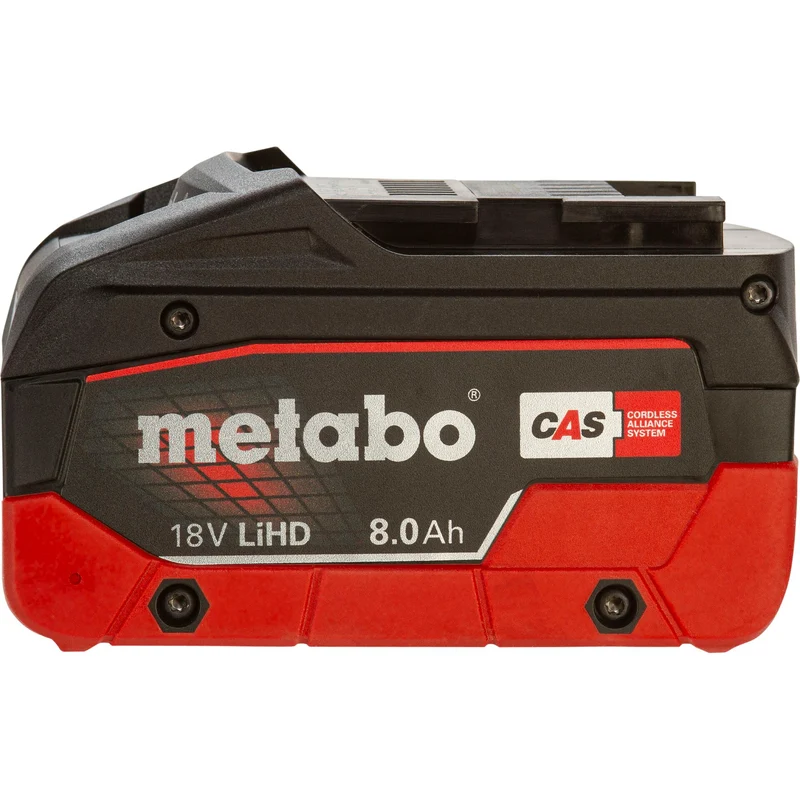 Metabo 18 V 8,0 Ah LiHD Akku-Pack – Hochleistungsakku für anspruchsvolle Anwendungen