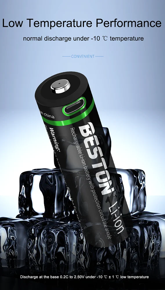 3,7 V 21700 Typ-C Wiederaufladbare Li-Ion-Beston-Batterie 5000 mAh Lithium-Batterien für Taschenlampe