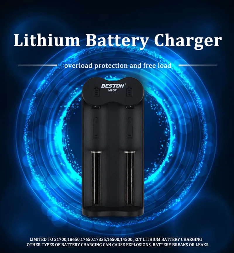 3,7 V 4,2 V schnelles intelligentes Batterieladegerät 2 Steckplätze Ladegerät für 18650 21700 26650 16430 wiederaufladbare Batterien