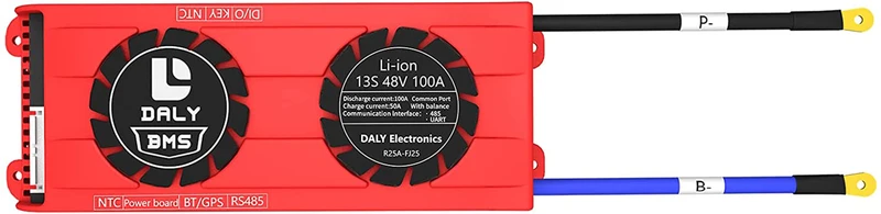 Daly smart bms Li-ion 13S 48V 100A with Fan bluetooth 33 65 184