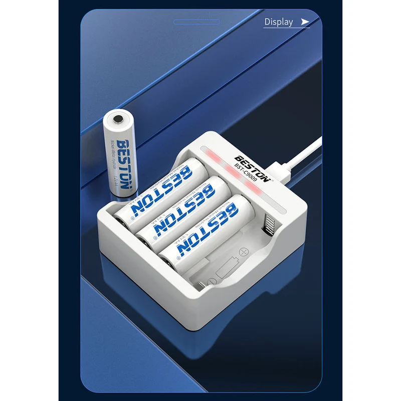 1,2 V Ni-mh Ni-CD AA AAA Smart Charger Micro USB für Ladegerät 4 Steckplätze