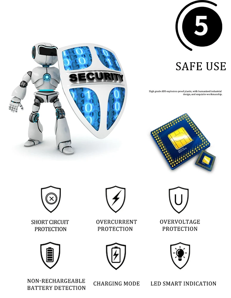 8 Kanal Smart Fast AA AAA Wiederauf lad bares Ladegerät USB-Ladegerät Beston C9010