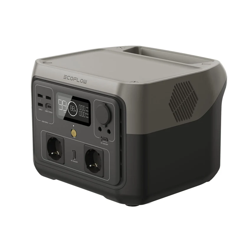 EcoFlow RIVER 2 Max tragbare Powerstation 500 W 512 Wh 6 kg 0% MwSt. (gem. § 12 Abs. 3 UStG)