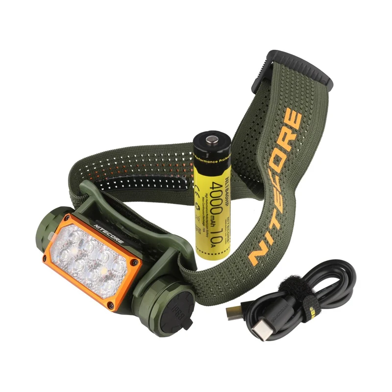 Nitecore HC65 UHE Hunting Edition Stirnlampe aus Metall, 2000 Lumen, 3 Lichtquellen, wiederaufladbar