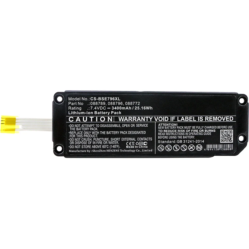 7.4V 3400mAh Lautsprecher akku für Soundlink Mini 2 Li-ion