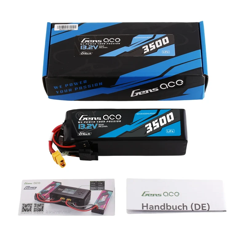 Gens ace Mini G-Tech 3500mAh 13,2V 4S1P 20C LiFe-Akku für Empfänger