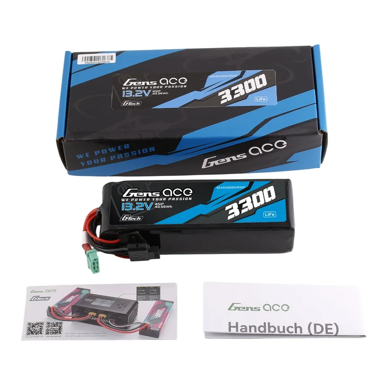 Gens ace Mini G-Tech 3300mAh 13,2V 4S 20C Li-Fe-Akku für Empfänger