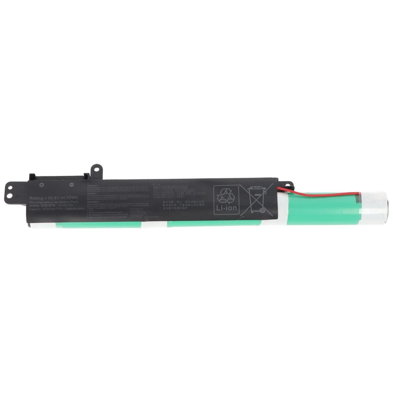 AccuCell Akku passend für ASUS X507UA, Li-Ion, 10,8V, 3000mAh, 32,4Wh