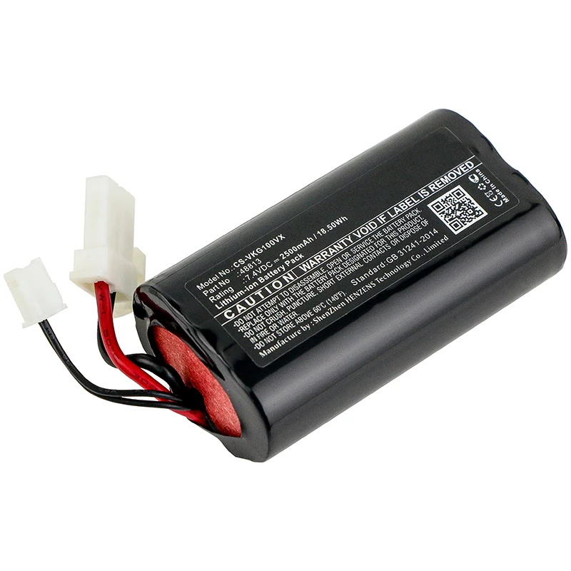 7.4V 2500mAh Vakuum akku für Kobold VG100 Li-ion