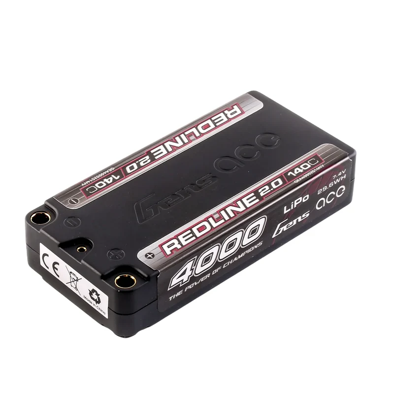 Gens ace Redline 2.0 4000mAh 2S 140C Shorty Lipo Akku
