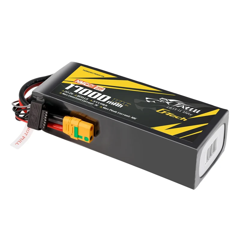 Tattu Semi-Solid State 300Wh/kg 17000mAh 10C 22,2V 6S1P G-Tech LiPo-Akkupack mit XT90S-F-Stecker