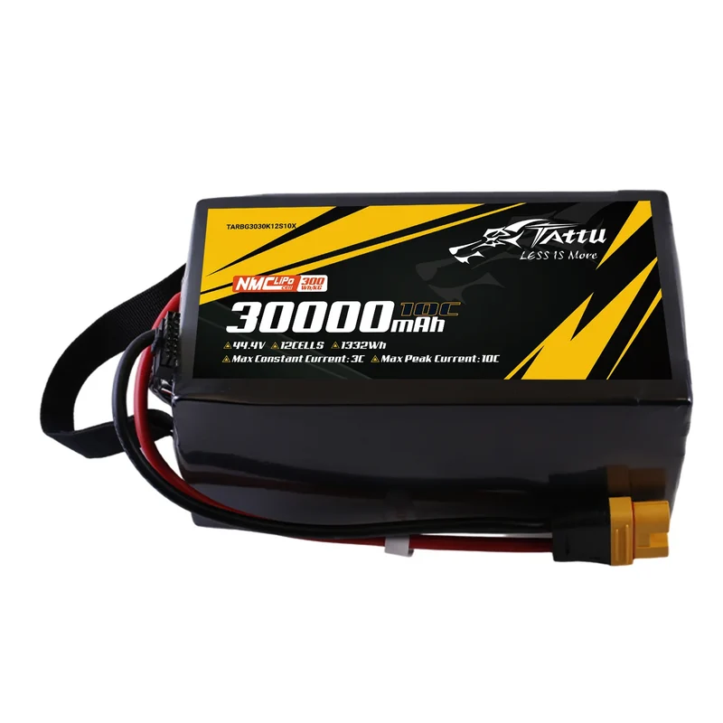 Tattu Semi-Solid State 300Wh/kg 30000mAh 10C 44,4V 12S1P LiPo-Akkupack mit AS150U-F