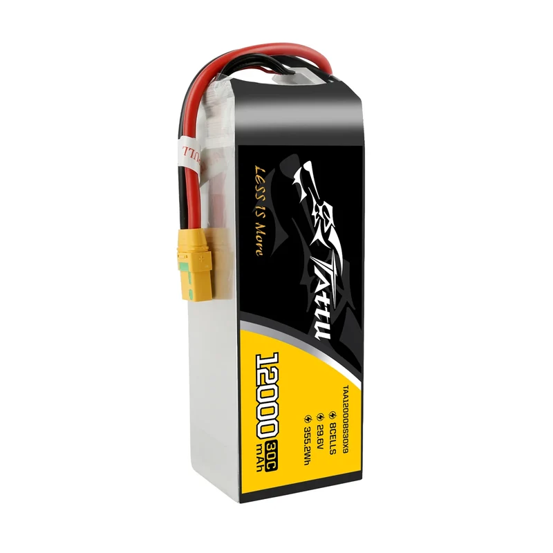 Tattu 12000mAh 29,6V 8S1P 30C 355,2Wh LiPo-Akku mit XT90-S
