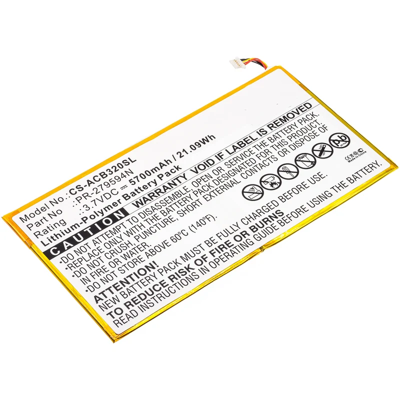 3.7V 5700mAh Tablette akku für Iconia One 10 B3-A20 Iconia Tab 10 A3-A40 A5008 Iconia One 10 B3-A30 Li-Polymer