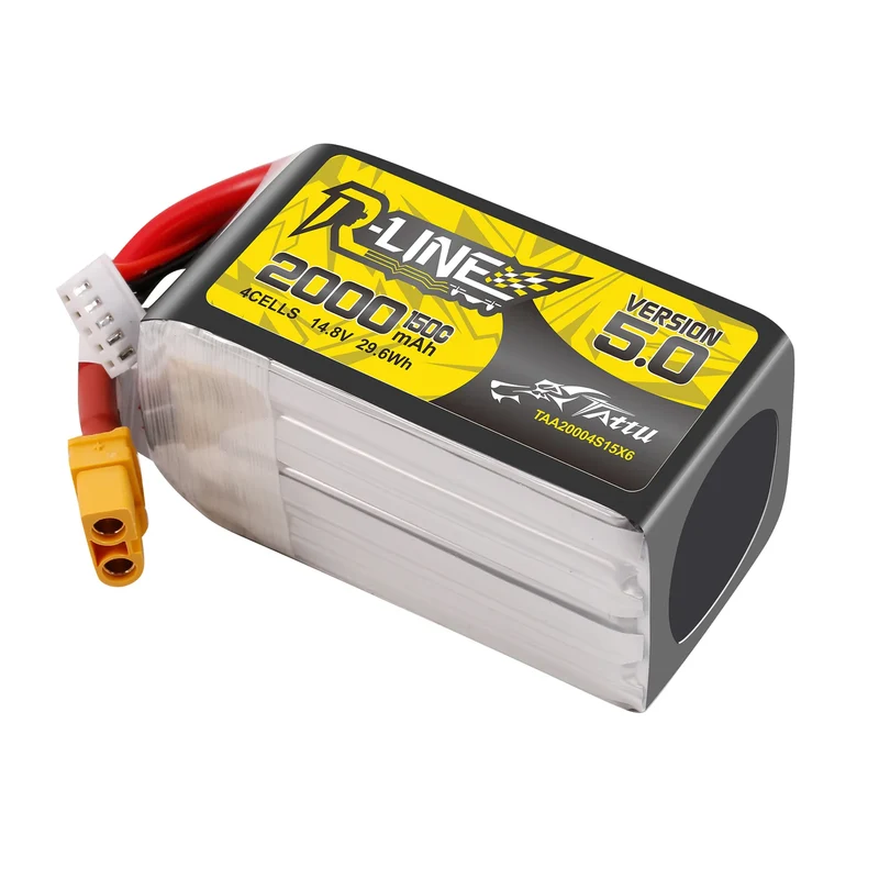 Tattu R-Line Version 5.0 2000mAh 14,8V 150C 4S1P LiPo-Akkupack mit XT60-Stecker