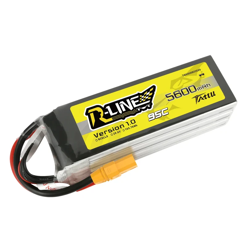 Tattu R-Line 5600mAh 29,6V 8S1P 95C 165,76Wh LiPo-Akku mit XT90-S