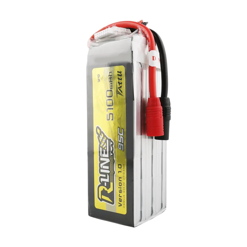 Tattu 5100mAh 6S 95C 22,2V LiPo-Akku mit AS150-Stecker