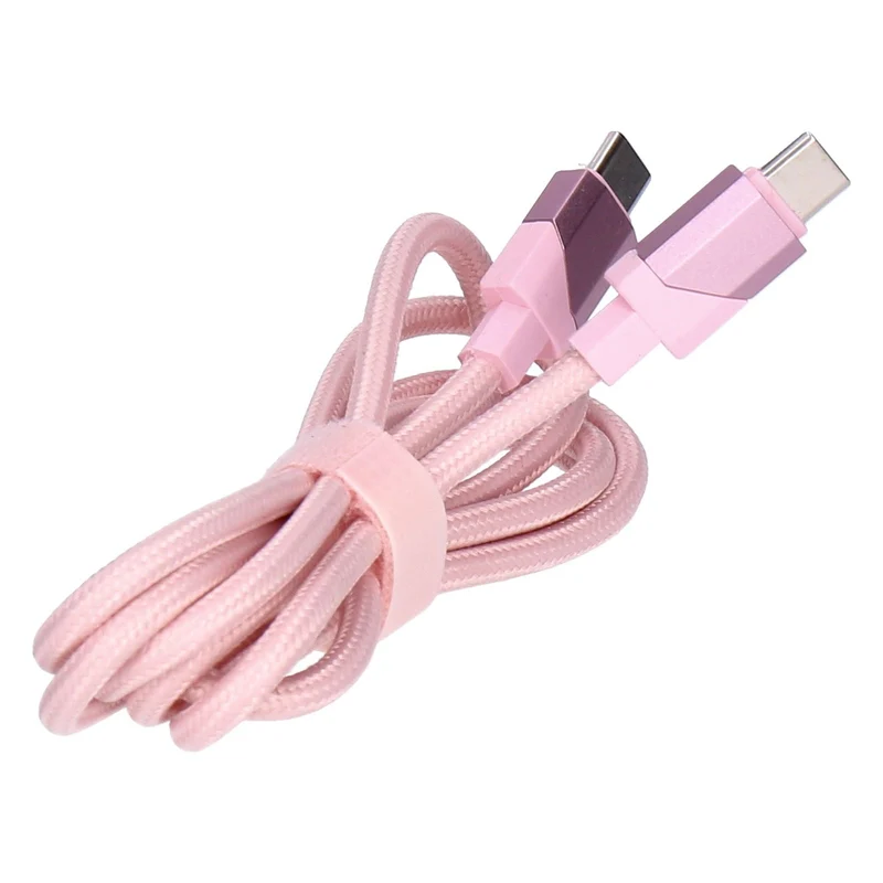 SDL Lade- und Synchonisierungskabel 1,2 m USB-C auf USB-C Stoff ummantelt rosa