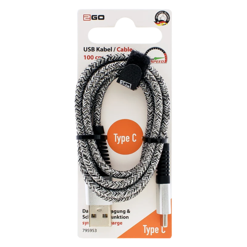 USB Datenkabel - 3 Anschlussvarianten - 100 cm - diverse Farben