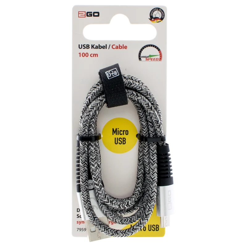 USB Datenkabel - 3 Anschlussvarianten - 100 cm - diverse Farben