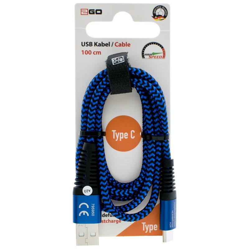 USB Datenkabel - 3 Anschlussvarianten - 100 cm - diverse Farben
