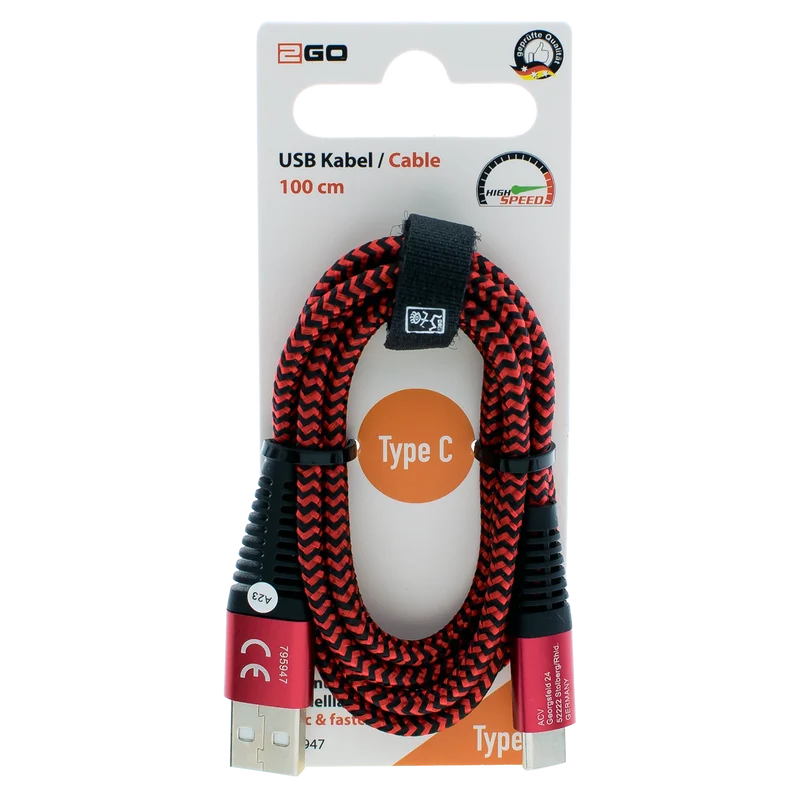 USB Datenkabel - 3 Anschlussvarianten - 100 cm - diverse Farben