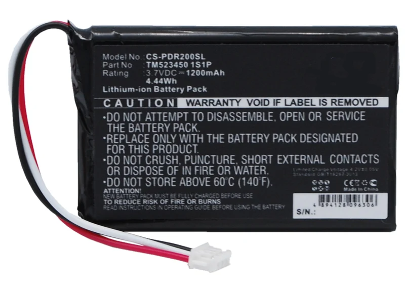 3.7V 1200mAh GPS, Navi akku für Drive GPS 200 PDR200 Li-ion