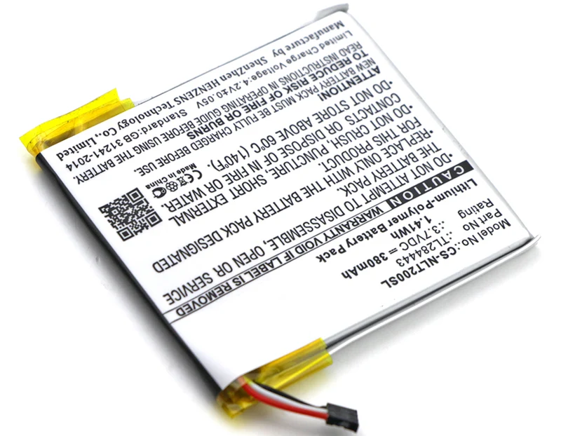 3.7V 380mAh Intelligentes Zuhause akku für A0013 Thermostat 3rd Gen Learning Thermostat 3rd Genera T3007ES T3008US T4000ES Thermostat E Li-Polymer