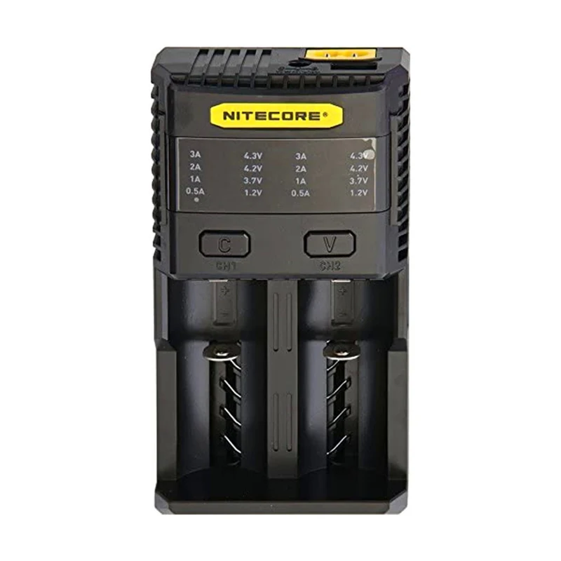 NITECORE Schnellladegerät SC2 Ladegerät für Akkus/Batterien