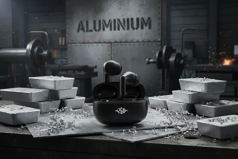 Bluetooth Headset "Alloy" - Vollmetall-Ladecase - Touch-Steuerung - Top Klang - verschiedene Farben