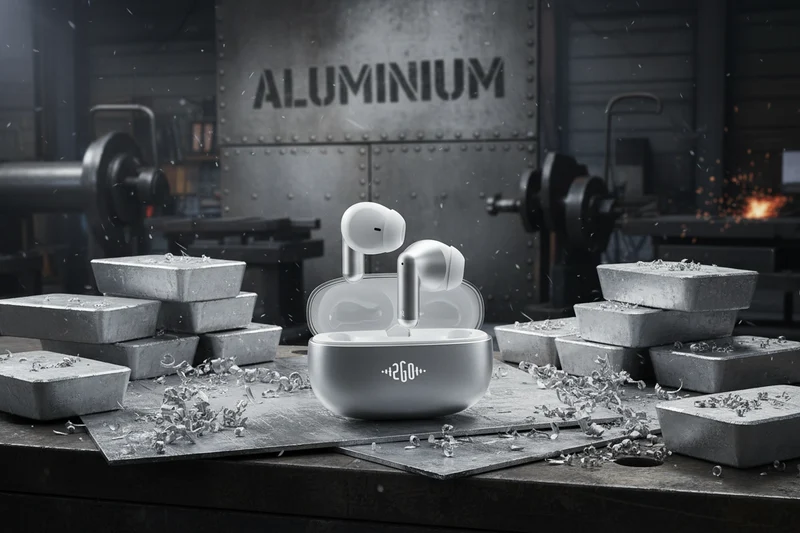 Bluetooth Headset "Alloy" - Vollmetall-Ladecase - Touch-Steuerung - Top Klang - verschiedene Farben