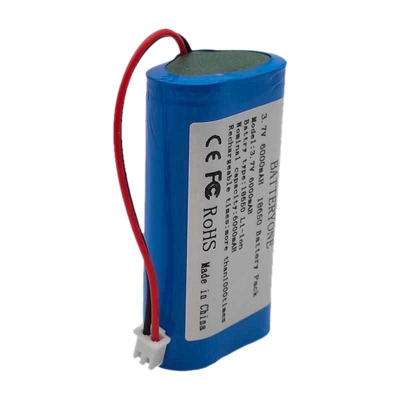 6000mAh 3.7V 18650 Li Ion Akku Li Ion Akkuschutz XH 2.54 Lautsprecherverstärker LED Lichtanschluss