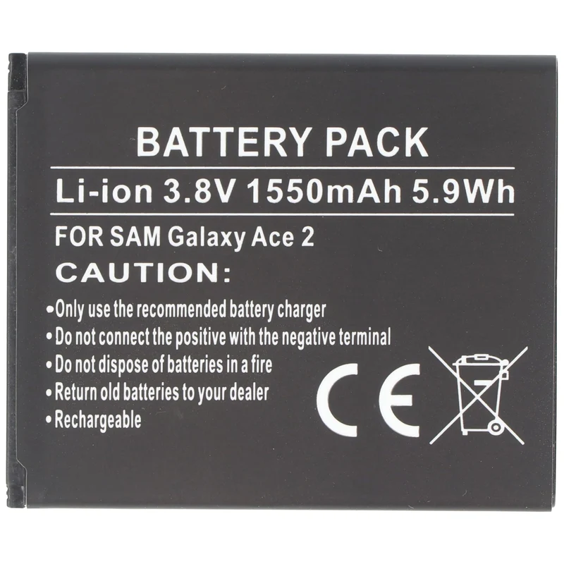 AccuCell Akku passend für Samsung Handy Galaxy Ace 2, Samsung GT-I8160 Akku EB425161LU