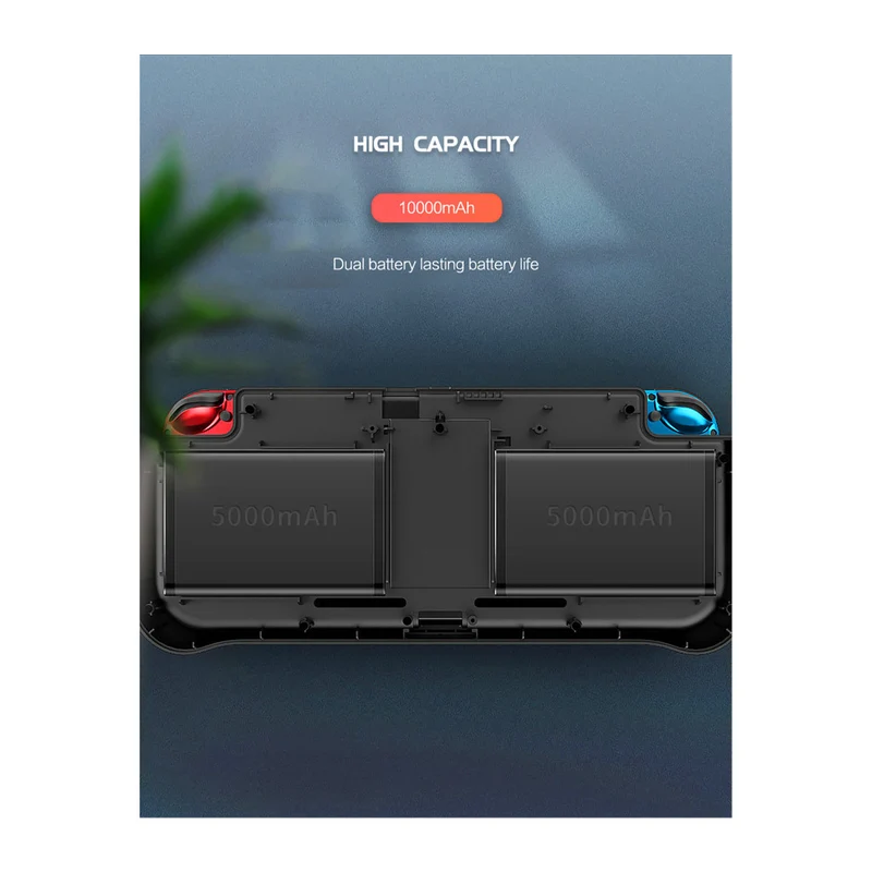10000mAh Akkubox Powerbank, Schnellladegerät externer Akku für Nintend Switch NS NX