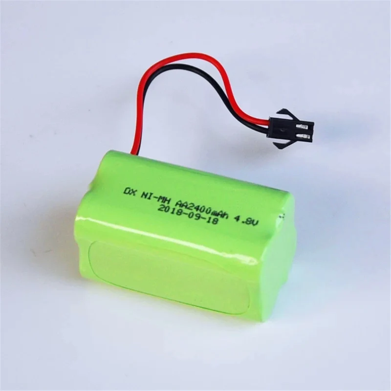 2400mAh Ni-MH 4.8V AA Akkupack AA Batterie für Fernbedienung Auto Helikopter Spielzeug LED Licht schnurloses Telefon SM Anschluss B