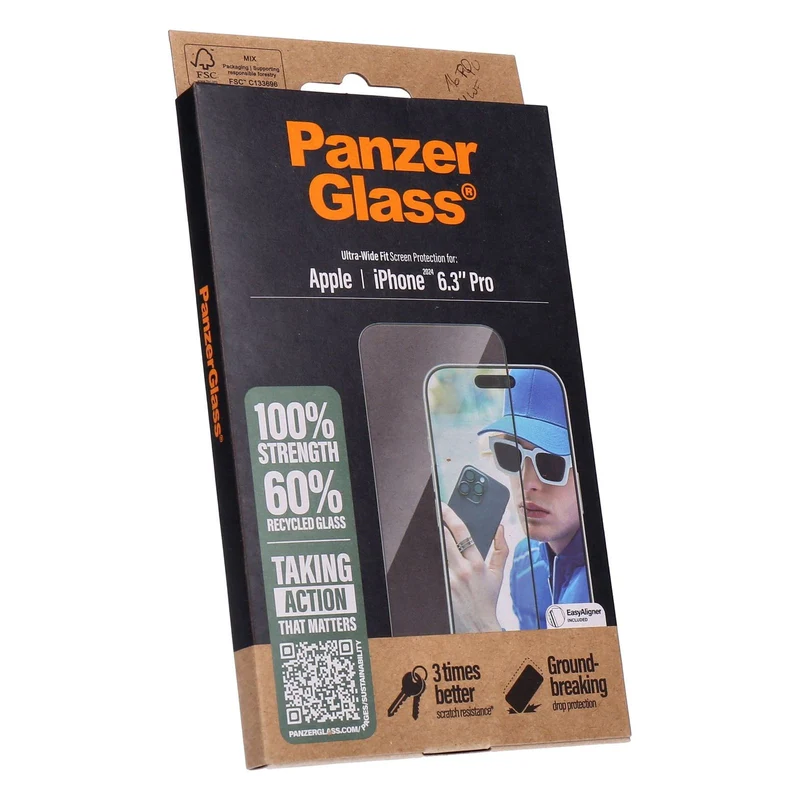 PanzerGlass Ultra-Wide Fit iPhone 16 Pro Displayschutz