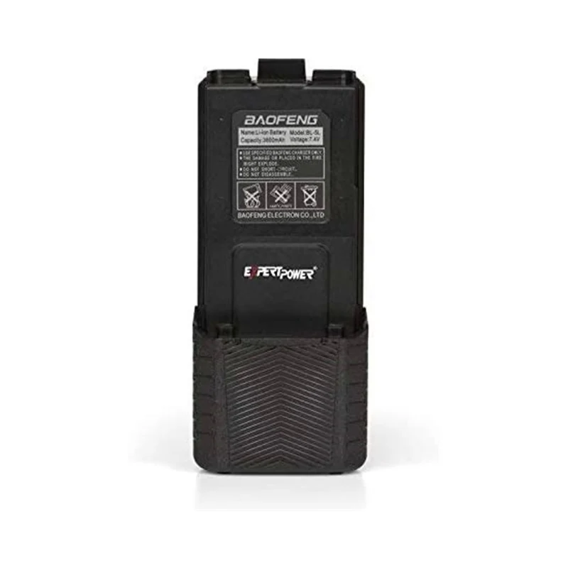 Baofeng ExpertPower UV 5R Akku mit erweiterter True Capacity (Modell: BL 5L, 3800 mAh, schwarz) DM 5R
