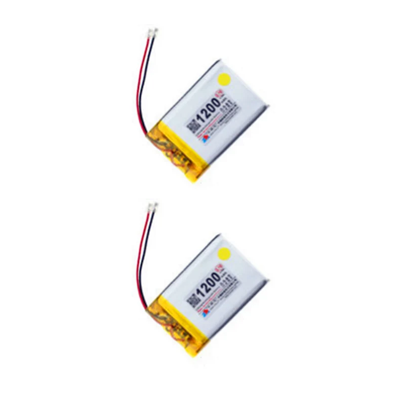 2x3,7V 1200mAh 2,54 Universalstecker 523450 Heizung Hochtemperatur Polymer Lithium Batterie