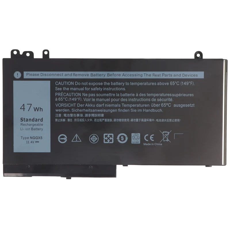 AccuCell Akku passend für Dell Latitude E5270, E5470, Li-Polymer, 11,4V, 4120mAh, 47Wh
