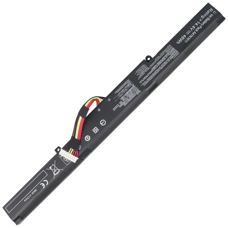 AccuCell Akku passend für Asus GL553VD Serie, Asus GL553VE Serie, Asus GL553VW Serie, Ersatzakku für Asus A41LK5H A41LP4Q A41N1611 OB110-00470000
