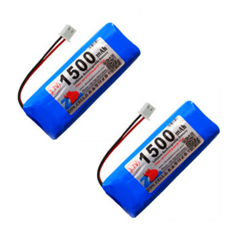 2x 1500mAh 3,7V MX1.25 Reverse Stecker 102050 Lithium Polymer Akku für tragbare Geräte und Instrumente