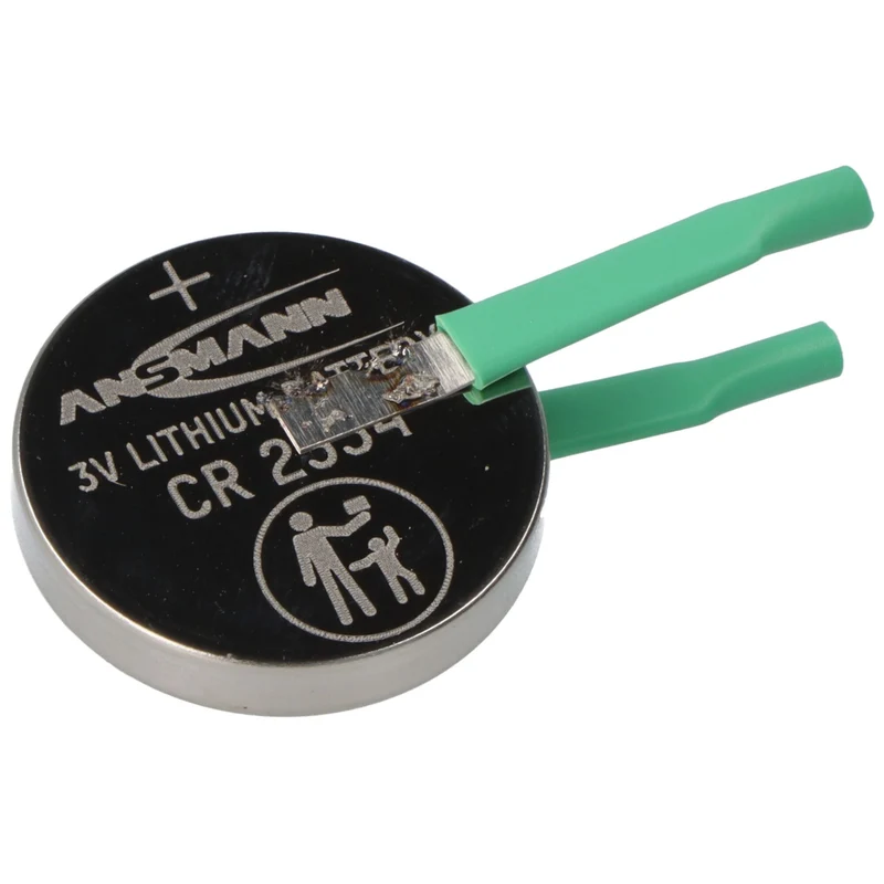 Ansmann CR2354 Lithium Knopfzelle 550mAh IEC CR2354 ohne Einbuchtung mit Lötfahne in U-Form